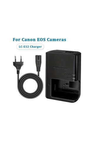 Xuweiwei Edekoy Lc-e12 Ab Tak Şarj Cihazı Canon Eos Kameralar İçin Siyah 100v-240v Avrupa Fiş Kompakt Pil Şarj Seyahat Fotoğrafçılığı