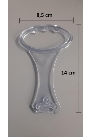 Baza Tutma Kolu Şeffaf Silikon - Baza Kulp - Baza Kaldırma Kolu 2 Adet Şeffaf