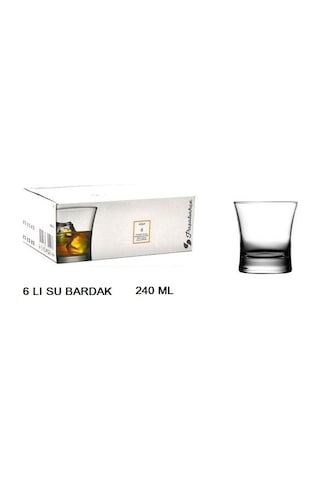 Paşabahçe Su Bardak 240 ML Azur Model 6'lı