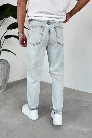 Buz Mavi Basic Regular Pantolon Buz Mavi