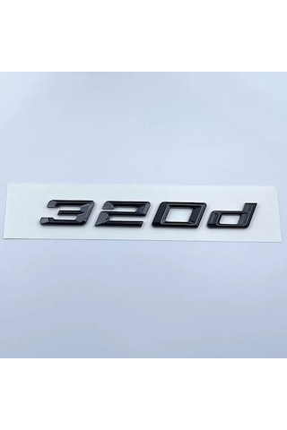 Bmw 320d Piano Black Bagaj Yazısı 3m 3d Abs Çok Yüksek Kaliteli
