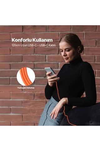 Ttec Type C Kablo Usb-c - Usb-c 120cm 60w Pd/qc Hızlı Şarj/data Kablosu - 2dk59 95367548
