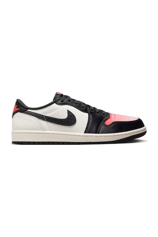 Nike Air Jordan 1 Retro Low Og Psg Leather Unisex Sneaker Hakiki Deri Unisex Günlük Spor Ayakkabı Siyah Beyaz SİYAH-BEYAZ
