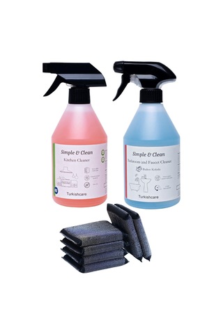 Simple & Clean Banyo Ve Mutfak Temizleme Spreyi 2 x 500 ML