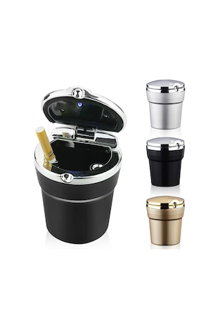 Space Icku46 Işıklı Küllük Siyah Renkli