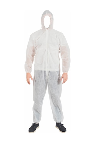 Mege Tek Kullanımlık Tulum Beyaz 30 G 10 Adet