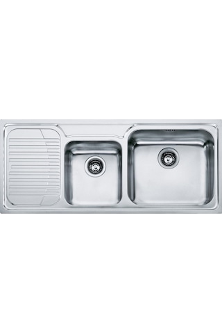 Franke Galassia Gax 621 Sol Damlalıklı 2 Gözlü Paslanmaz Çelik Mutfak Eviyesi 50x116cm Inox