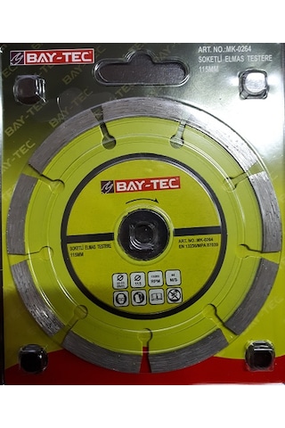 Bay-tec Elmas Testere Soketli 115 Mm Beton.mermer. Fayans.tuğla