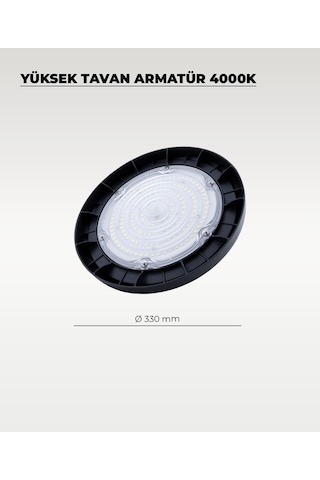 Yüksek Tavan Armatür 200w - 4000k Günışığı Gri