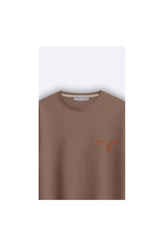 Oversize Unisex Toprak T-shirt - Avcı TOPRAK
