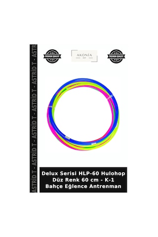 Delux Serisi Hlp-60 Hulohop Düz Renk 60 Cm - K-1 Bahçe Eğlence Antrenman