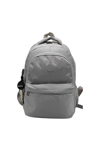 Gri Unisex Okul Çantası Su Geçirmez Kumaş Unisex Okul Sırt Çantası 2200 Gri