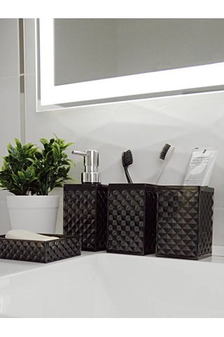 Masteriska Banyo Aksesuarları Seti 377469254 Siyah