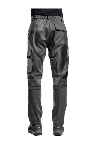 Şensel, Reflektörlü İş Pantolonu, Gri-Siyah, Komando Cepli -54E33