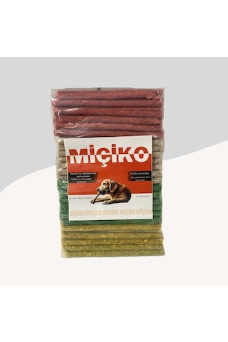 Miçiko Köpekler İçin Renkli Munchy Diş Sağlığı Ödül Çubuğu 25 Adet