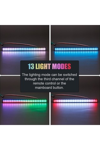 Pazly Ve Uyumlu Traxxas Scx Rc Modu, Ledli Işık Geeroyoo Çubuğu Aydınlatma Axial Araç 50 13 - Ed