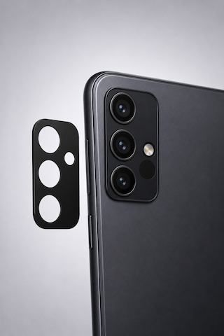 Samsung M52 Uyumlu Arka Kamera Koruyucu+ Full Ekran Koruyucu Seti Si Yah