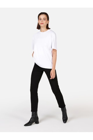 Colins 703 Carla Dar Kesim Orta Bel Düz Paça Siyah Kadın Pantolon Cl1071317 Siyah