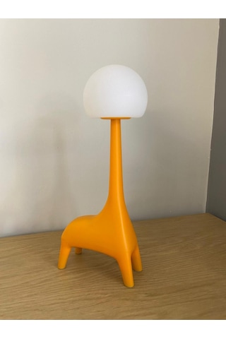 Ilgaz Zürafa Şekli Şarj Edilebilir Bluetoothlu Atmosfer Led Masa Lambası Çocuk Odası Çalışma Masası Bebek Odası Sarı