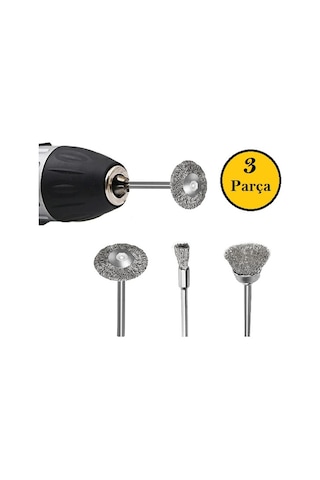 Venoa Vp3030 Mikro Paslanmaz Pimli Fırça Seti 3 Parça