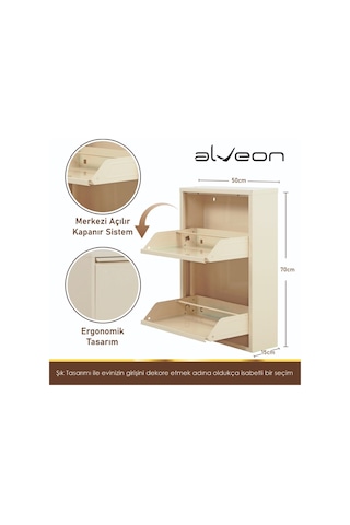 Alv-102 Alveon Metal Ayakkabılık Krem