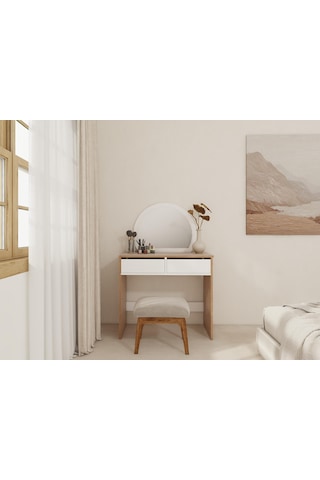 Huzur Makyaj Masası Marbellakiraz Beyaz