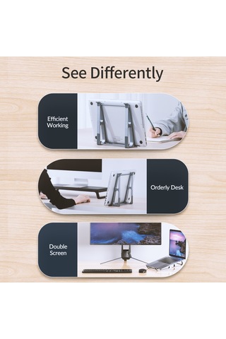 Sones Orıco Ma13 Çok İşlevli Dizüstü Bilgisayar Dikey Depolama Tutucu Gri