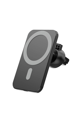 Iphone 13 / 13 Pro / 13 Pro Max Kablosuz Şarj Aleti Magsafe Araç Içi Manyetik Şarj 15w Gri
