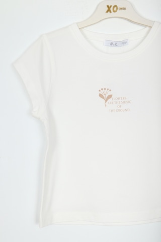 Xo Kids Kız Çocuk Tişort 10-16 Yaş 38800 Ekru