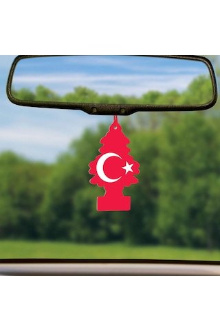 Little Trees Türk Bayrağı Ay Yıldız Vanilya Oto Kokusu 6 Adet