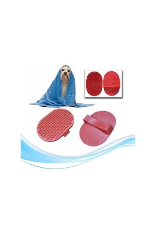 Buffer Ergonomik Masajlı Evcil Hayvan Kedi Köpek Yıkama Fırçası Aparatı Çok Renkli