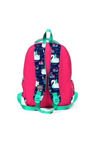 Coral High Orta Boy Okul Sırt Çantası Kuğu Desenli 23402