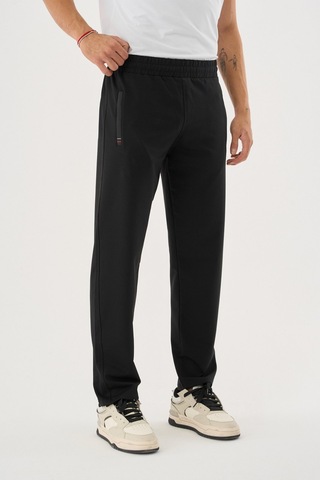 Shooter Sportswear Erkek Antrasit Mevsimlik Eşofman Altı Beli Lastikli Bağcıklı Rahat Kalıp Siyah