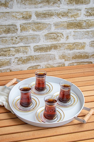 Kitchen Trend Sunum Tepsi Seti 3'lü 45 - 37 - 30 CM Beyaz