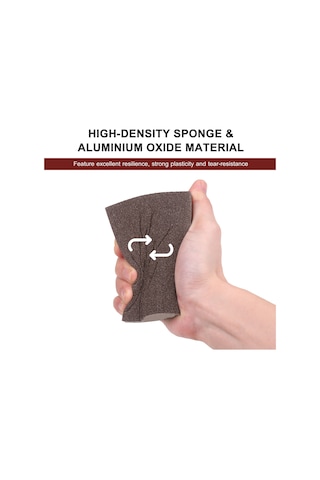 Xindoker "6'lı Zımpara Sünger Seti - 60/120/240 Kum - Ahşap & Metal Parlatma İçin"