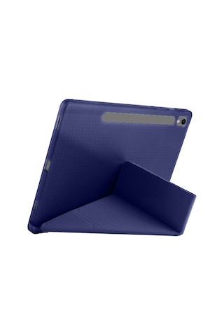 Samsung Galaxy Uyumlu Tab S10 Fe 11 Inc Sm-x520 Üçgen Katlanabilir Kalemlikli Yatay Dikey Standlı Kılıf Kapaklı Kılıf