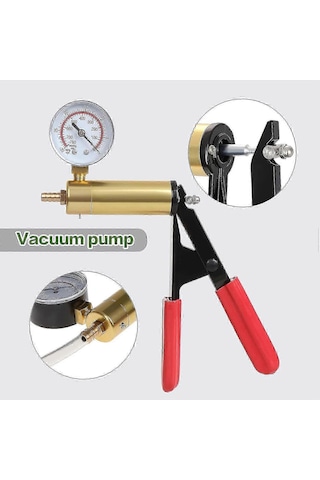 Motosiklet Fren Hava Alma Kiti Fren Sıvısı Hava Alma Aletleri El Tipi Vakum Pompası Test Cihazı