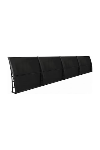 Sundurmagross Lupın Kapı Pencere Üstü Pratik Sundurma 105x480 - Siyah Siyah