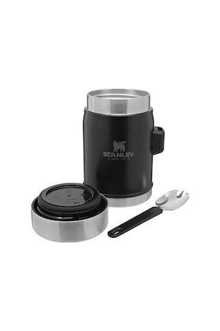 Stanley Klasik Kaşıklı Siyah 0.40 lt Çelik Yemek Termosu Çok Renkli