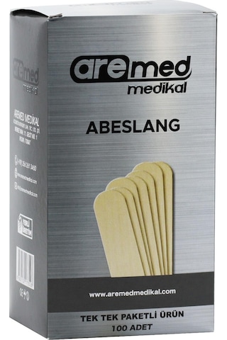 Kağıt Sargılı Hijyenik Ahşap Dil Çubuğu (Abeslang) - 100 Adet