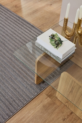 Kaşmir Halı Iskandinav Tyra Gray 80X150 CM Salon Mutfak Halısı Yolluk Salon Mutfak Halısı Yolluk Kilim