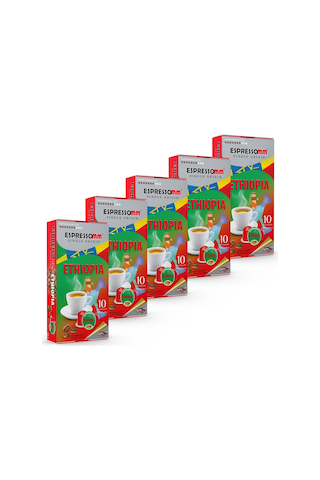 Espressomm® Single Origin Ethiopia Alüminyum Kapsül Kahve 50 Adet