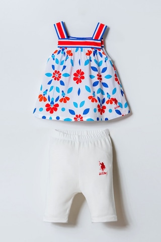 U.s. Polo Assn. Kız Bebek Beyaz Takım Usb2998-c-v1 Beyaz