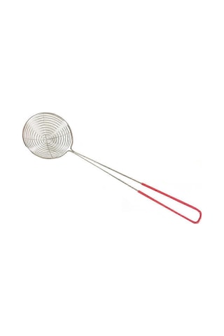 Paslanmaz Çelik Süzgeç Mutfak Aleti Paslanmaz Çelik Sıcak Tencere Süzgeci Paslanmaz Çelik Tel Kepçe Kaşık 1 Adet, Çok Renkli