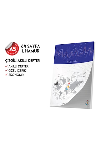 Çizgili Not Defteri 64 Sayfa Akıllı Defter Tekli A5 Tam Beyaz Tekli Koyu Mavi, Kırmızı, Turuncu, Kahverengi, Mavi, Yeşil