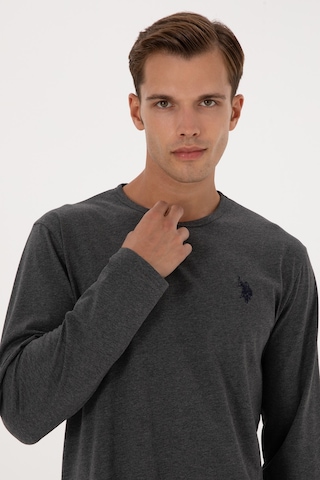 U.s. Polo Assn. Erkek Antrasit Melanj Pijama Takım 50318609-vr081 Antrasit Melanj