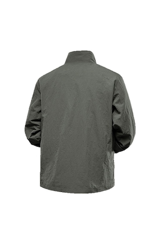 Kırışıklık Önleyici Kumaş Dik Yaka Su İtici Baharlık Erkek Ceket Mont Yeşil