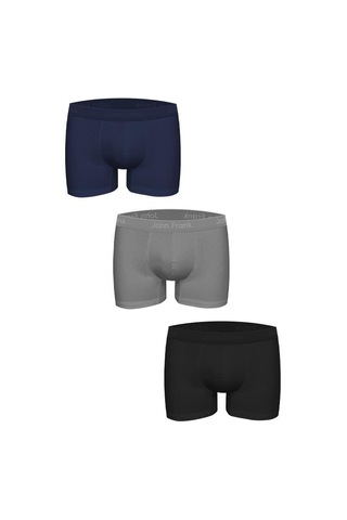 John Frank Üçlü Natural Modal Boxer White White