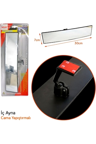 Universal Carub İç Dikiz Ayna Cama Yapıştırmalı 30 7cm