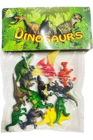 12'li Paket Mini Dinozor Oyuncak Seti - Eğitici Hayvan Figürleri - Çocuklar İçin Plastik Figür Seti Hayvanlar